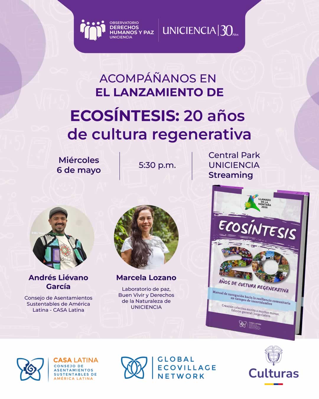 Lanzamiento ECOSÍNTESIS: 20 años de cultura regenerativa | UNICIENCIA