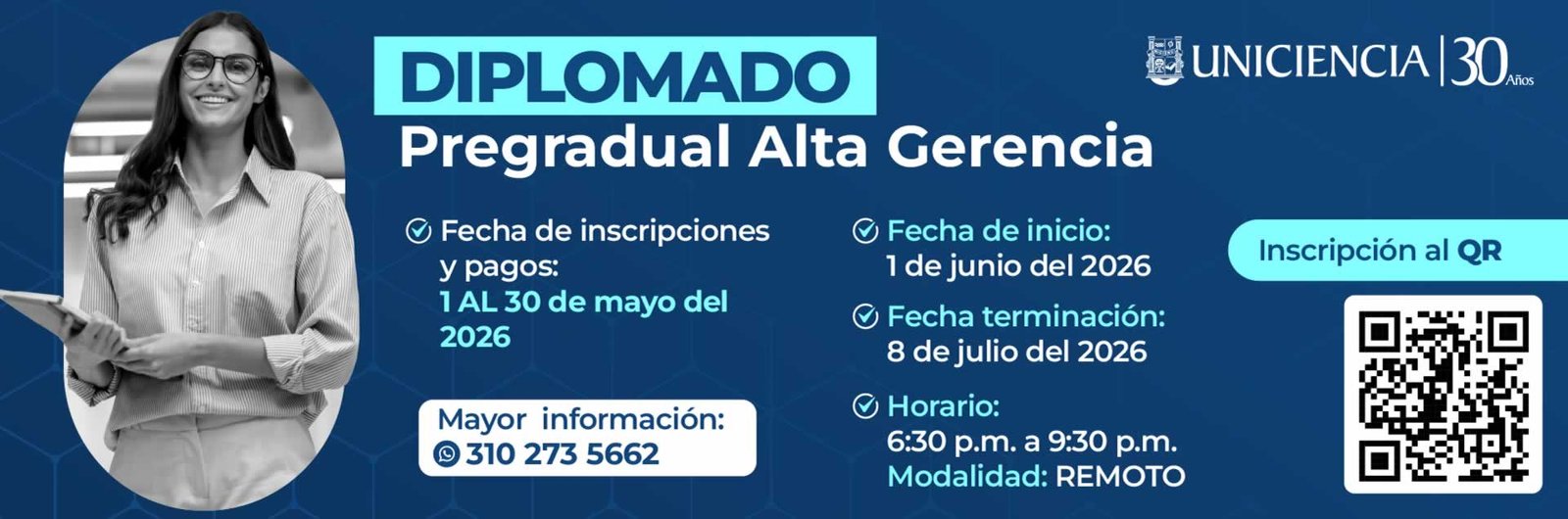 Diplomado Pregradual Alta Gerencia | UNICIENCIA