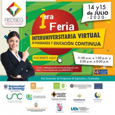 Primera feria interuniversitaria virtual de posgrados y educación continua